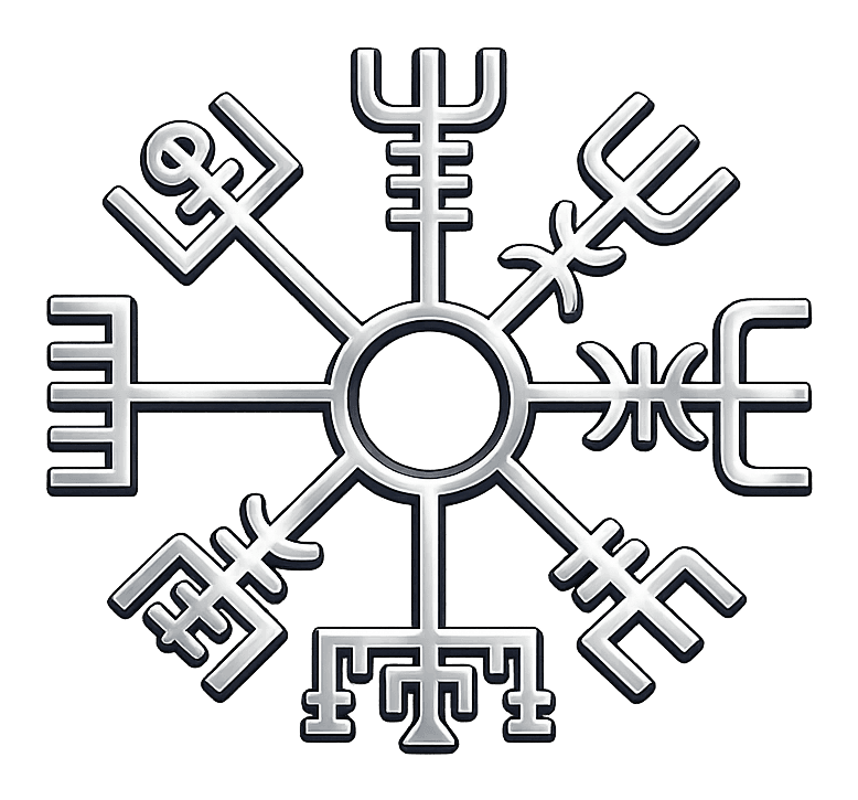 The ODINsight mark: a Norse wayfinding compass, guiding safe passage for Canadian health data.